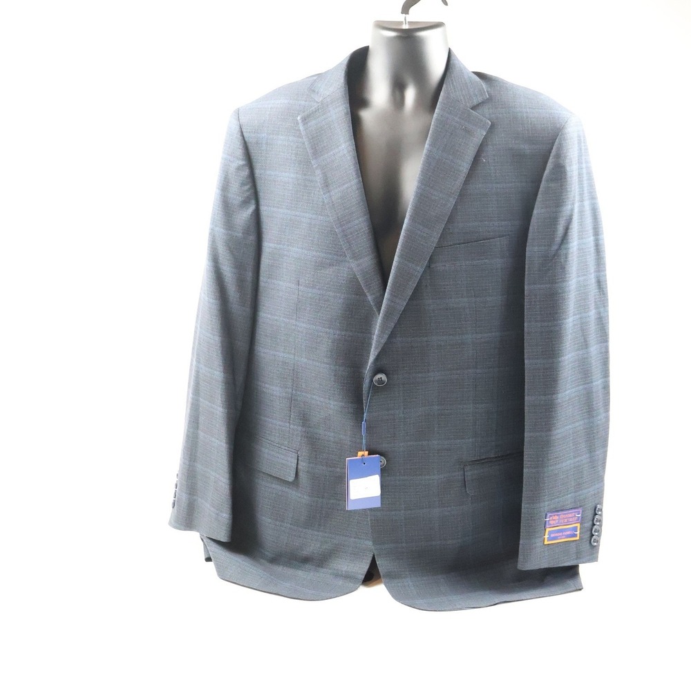 Giorgio Fiorelli Suit Set Glen Plaid Blue Grey 48 New